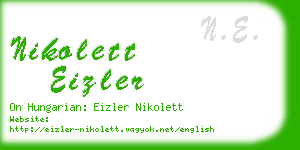 nikolett eizler business card